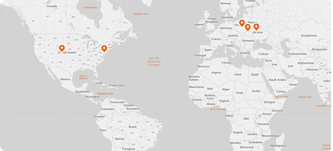 Mapa de presencia Qantris Hosting